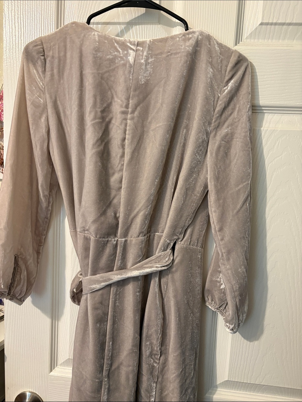 J. Crew Velvet Wrap-Style Dress - Picture 5 of 7